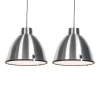 Set van 2 hanglampen aluminium 38 cm dimbaar - Anteros