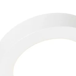 Set van 6 In- of opbouwspot wit 14 cm incl. LED 3 staps dim to warm - Trans