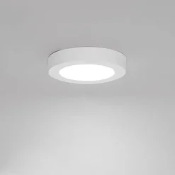 Set van 6 In- of opbouwspot wit 14 cm incl. LED 3 staps dim to warm - Trans