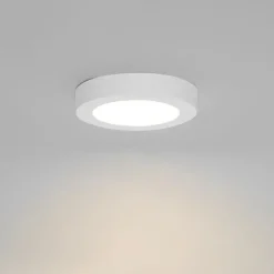 Set van 6 In- of opbouwspot wit 14 cm incl. LED 3 staps dim to warm - Trans