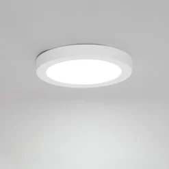 Set van 6 In- of opbouwspot wit 18 cm incl. LED 3 staps dim to warm - Trans