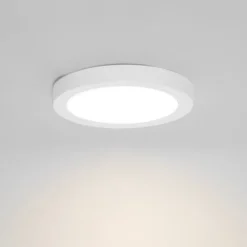 Set van 6 In- of opbouwspot wit 18 cm incl. LED 3 staps dim to warm - Trans