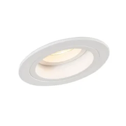 Set van 6 Inbouwspot rond wit draai- en kantelbaar - Chuck