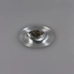 Set van 6 Inbouwspot rond aluminium draai- en kantelbaar - Chuck