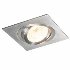 Set van 6 Inbouwspot staal kantelbaar - Lock 1