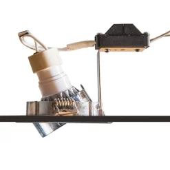 Set van 6 Inbouwspot staal kantelbaar - Lock 1