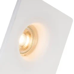 Set van 6 Inbouwspot wit 12 cm rond - Gypsy Stucco