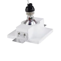 Set van 6 Inbouwspot wit 12 cm rond - Gypsy Stucco