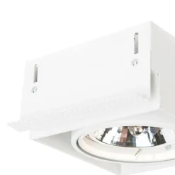 Set van 6 Inbouwspot wit AR111 draai- en kantelbaar trimless - Oneon