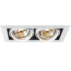 Set van 6 Inbouwspot wit AR111 verstelbaar 2-lichts - Oneon