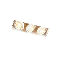 Set van 6 Inbouwspot wit draai- en kantelbaar trimless 3-lichts - Oneon