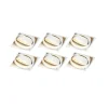 Set van 6 inbouwspot wit GU10 kantelbaar trimless - Oneon