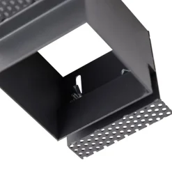 Set van 6 Inbouwspot zwart draai- en kantelbaar Trimless - Oneon Honey