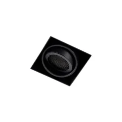 Set van 6 Inbouwspot zwart draai- en kantelbaar Trimless - Oneon Honey