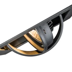 Set van 6 Inbouwspot zwart AR111 verstelbaar - Oneon