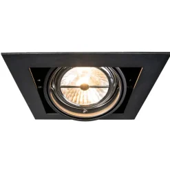 Set van 6 Inbouwspot zwart AR111 verstelbaar - Oneon