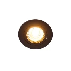 Set van 6 Inbouwspot zwart draai- en kantelbaar - Ude Honey