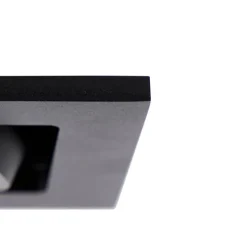 Set van 6 Inbouwspot zwart rechthoekig 2-lichts - Qure