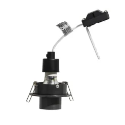 Set van 6 inbouwspots gunmetal GU10 35mm rond kantelbaar - Installa