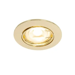 Set van 12 inbouwspots messing GU10 35mm - Edu