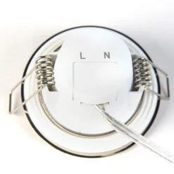 Set van 3 inbouwspots rond staal incl. LED IP65 - Simply