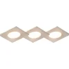 Set van 3 inbouwspots vierkant staal incl. LED IP65 - Simply