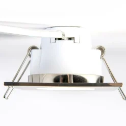 Set van 3 inbouwspots vierkant staal incl. LED IP65 - Simply