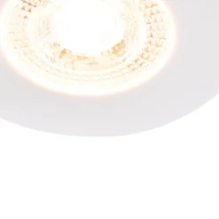 Set van 5 inbouwspots wit 3 staps dimbaar IP44 - Ulo