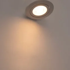 Set van 5 inbouwspots wit incl. LED 3-staps dimbaar - Mio