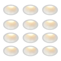 Set van 12 inbouwspots wit GU10 35mm IP44 - Dept