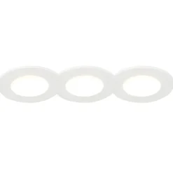 Set van 3 inbouwspots wit incl. LED 3000K 4W IP65 - Blanca