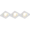 Set van 3 inbouwspots wit incl. LED 3-staps dimbaar - Miu