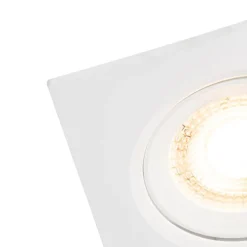 Set van 3 inbouwspots wit incl. LED 3-staps dimbaar - Miu