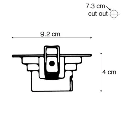 Set van 3 inbouwspots wit incl. LED 3-staps dimbaar - Miu