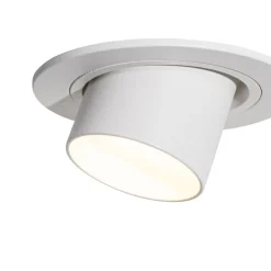 Set van 6 inbouwspots wit GU10 35mm rond kantelbaar - Installa