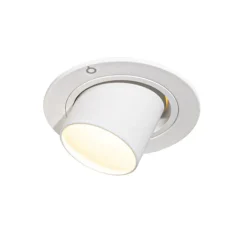 Set van 6 inbouwspots wit GU10 35mm rond kantelbaar - Installa