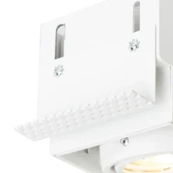 Set van 6 inbouwspots wit GU10 kantelbaar trimless 2-lichts - Oneon