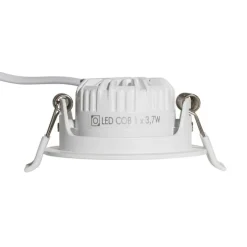 Set van 6 inbouwspots wit kantelbaar 6,5cm incl. LED IP54 ultra slim - Pupil