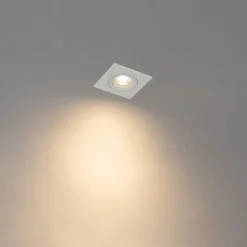 Set van 12 inbouwspots wit vierkant GU10 50mm IP44 - Xena