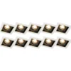 Set van 10 inbouwspots wit met zwart - Carree