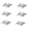 Set van 6 inbouwspots wit GU10 70mm trimless - Oneon