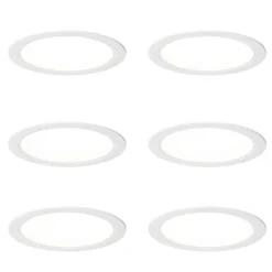 Set van 6 inbouwspots wit 14,5cm incl. LED instelbaar in kelvin - Stephanie