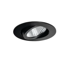 Set van 6 inbouwspots zwart 6,8cm incl. LED 750 lm dimbaar IP23 - Gaius