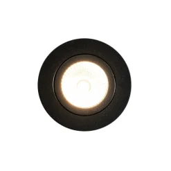 Set van 6 inbouwspots zwart 6,8cm incl. LED 750 lm dimbaar IP23 - Gaius