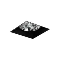 Set van 6 inbouwspots zwart GU10 70mm trimless - Oneon