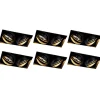 Set van 6 inbouwspots zwart GU10 AR111 trimless 2-lichts - Oneon