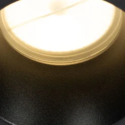 Set van 12 inbouwspots zwart GU10 70mm IP44 - Dept