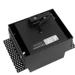 Set van 6 inbouwspots zwart GU10 AR70 trimless - Oneon