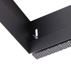 Set van 3 inbouwspots zwart GU10 AR111 trimless 2-lichts - Oneon