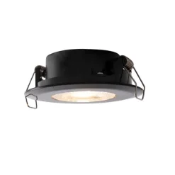 Set van 5 inbouwspots zwart 3-staps dimbaar IP44 - Ulo